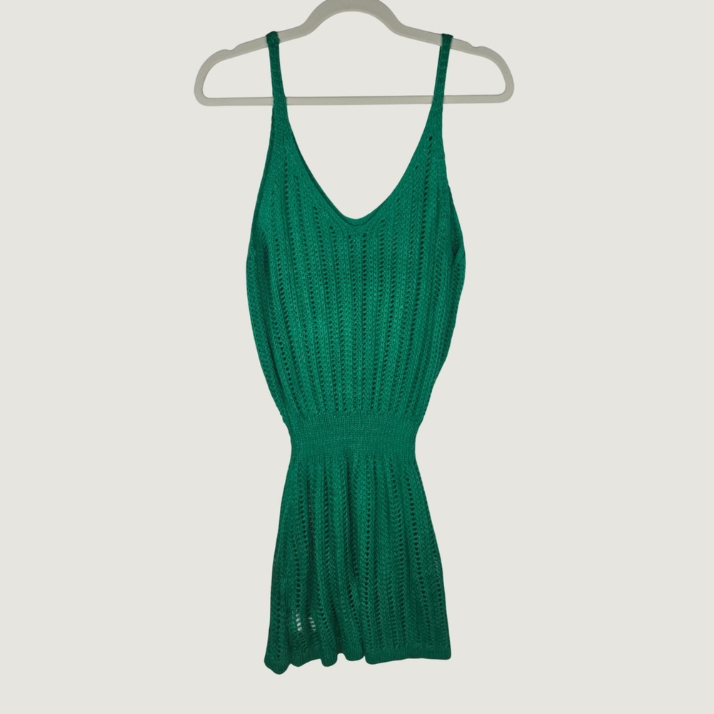 Cupshe Green Crochet Swim Coverup